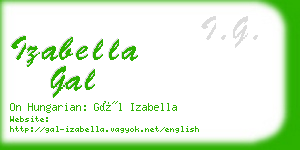 izabella gal business card